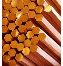 Шестигранник бронзовый мягкий х/д БрБ2 6,5 мм ГОСТ 15835-2013