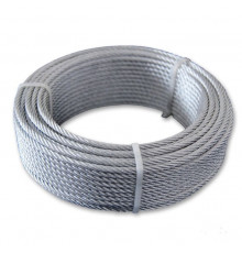 Канат стальной оцинкованный круглопрядный левой свивки нераскручивающийся с металлическим сердечником 6х19 1 ЛК-Р 12 мм ГОСТ 14954-80
