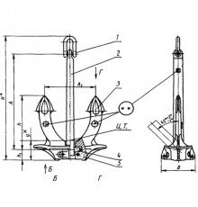 Якорь Холла 1250 кг ГОСТ 761-74