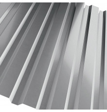 Профнастил стальной арочный односторонний волна с полиэстеровым покрытием гладкий мышино-серый Н112ПГ 1,2х112х750х807 мм