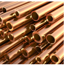 Труба бронзовая прессованная толстостенная БрА10Ж3Мц2 50х5 мм ГОСТ 1208-2014