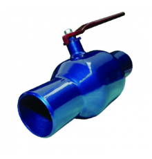 Кран шаровой стальной 09Г2С Маршал 11с67п 2ЦП.00 Ду200 Ру25 приварной с рукояткой