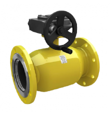 Кран шаровой стальной Ст20 LD 11с67п КШ.Р.Ф.Р Ду200 Ру16 фланцевый с редуктором