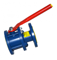 Кран шаровой стальной 09Г2С Маршал 11с67п 2ЦФ.01 Ду300 Ру25 фланцевый с рукояткой