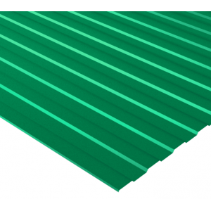 Профнастил стальной кровельный односторонний волна гладкий мятно-зеленый ПК20 1,2х20х1051 мм